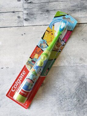 NEW - Colgate Kids Power Toothbrush, Pokemon